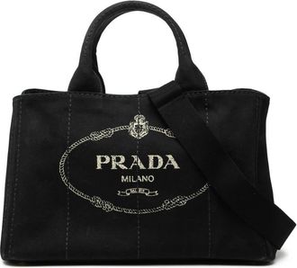 Prada Pre-owned Prada Canvas Canapa Logo Satchel Ladies 95ANOXOLAWQUZLRA