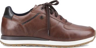 Base London Lancaster Mens Casual Trainers Brown Leather - Size UK 12