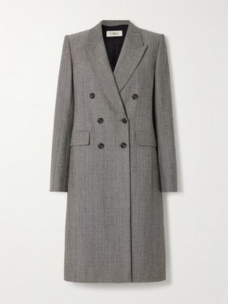 Chlo&eacute; Cappotto Doppiopetto In Tweed Di Misto Lana - Grigio
