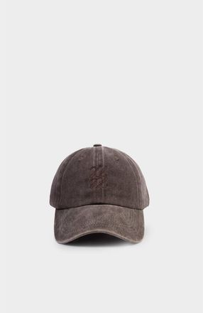 Katie Loxton Embroidered Cap in Chocolate at Nordstrom