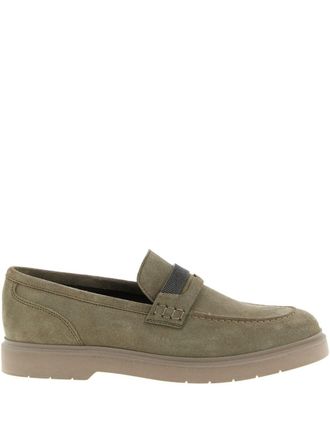 Brunello Cucinelli Brunello Cucinelli su&egrave;de leren loafers