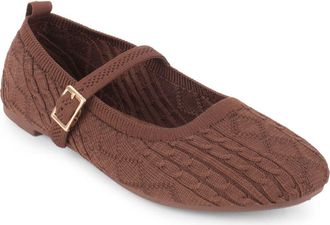 Elie Tahari Montpellier Mary Jane Flat in Dark Brown at Nordstrom, Size 7.5