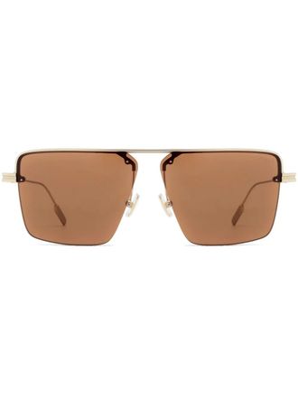 Ermenegildo Zegna square-frame sunglasses - Gold