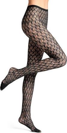 Falke Fluid Fusion Net Tights in Black at Nordstrom Rack, Size X-Large