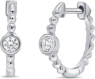 Sabrina Designs 14K 0.10 Ct. Tw. Diamond Huggie Earrings