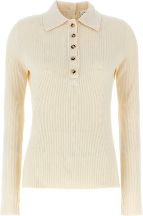 Courr&egrave;ges Cotton Womens Cardigan