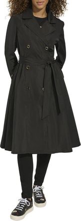 Karl Lagerfeld Karl Lagerfeld Long Pleated Trench Coat
