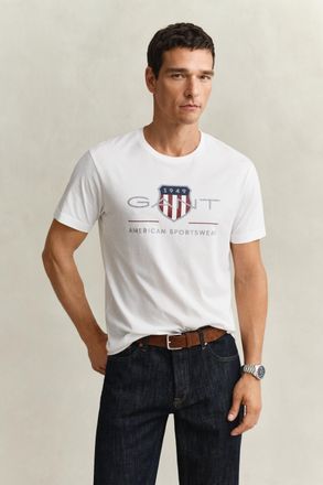 GANT Men Archive Shield T-Shirt (XXXL) WHITE