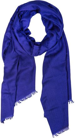 Saachi Cashmere Silk Eyelash Fringe Scarf in Blue at Nordstrom Rack