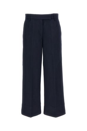 Thom Browne Blue Cotton Gabardine Chino Trousers