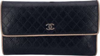 Chanel Leren Portemonnee Tijdloos/Klassiek