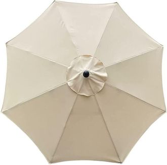 OEM Funda Para Sombrilla, 8 Varillas, 3 M, Impermeable, Resistente A Los Rayos Uv, Tela De Repuesto, Para Patio, Uso Exterior, Terraza, Beige