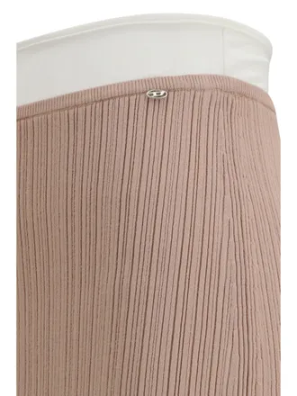 Diesel Womens Skirt M-Zinia Viscose Knit Pink
