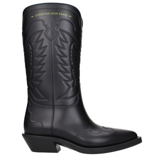 Dior Black Cotton Womens Boots