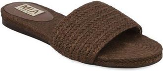 Mia Attina Slide Sandal in Brown Jute at Nordstrom, Size 8.5