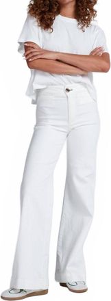 ASKK NY Brighton Wide Leg Trouser In Ivory