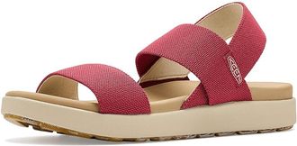 Keen Elle Backstrap Womens Shoes Garnet/Birch : 10.5 B - Medium, Synthetic