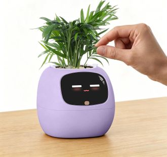 No Brand Compa&ntilde;ero Inteligente Para Plantas Con M&aacute;s De 100 Expresiones, Compa&ntilde;ero De Escritorio Interactivo Con Ia, Linda Maceta Para La Oficina, Regalo &Uacute;nico 