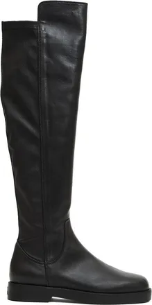 AGL Knee-High Calf Leather Boots With Air Cushioning Sole