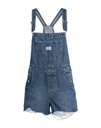 Levi's VINTAGE SHORTALL MED INDIGO - WORN IN