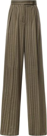 Max Mara Dames, Broeken, Groen, Maat: S