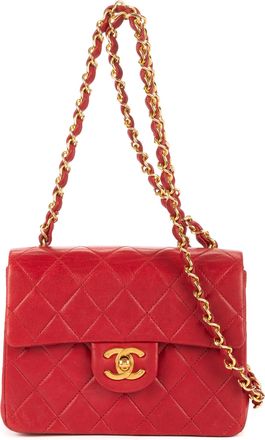 Chanel Pre-owned Womens Timeless Mini Shoulder Bag - Red - One Size