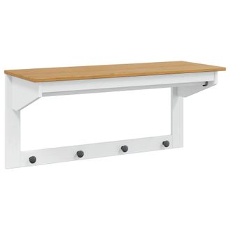 vidaXL Perchero Hill Y Marr&oacute;n Miel 90 X 35 X 41.5 Cm Pino Macizo Vidaxl