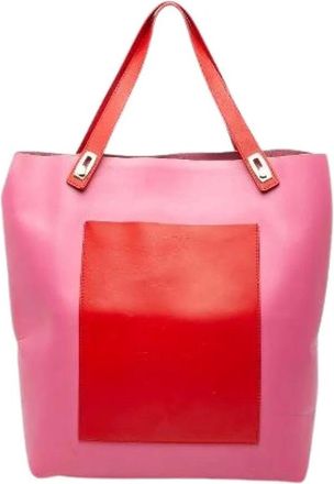 Balenciaga Pre-owned Tote Bags, female, Pink, Size: ONE SIZE Pre-owned Leather Tote Bag