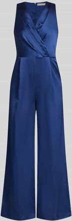 Rinascimento Rinascimento Jumpsuit aus Satin mit V-Ausschnitt in Blau, Gr&ouml;&szlig;e XL