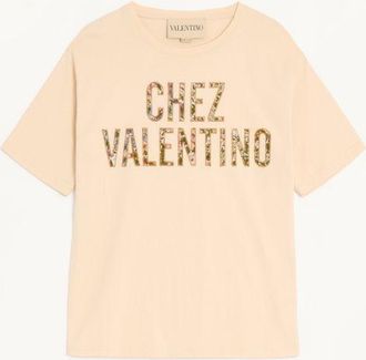 Valentino T-Shirt In Cotone Ricamato Donna BETULLA XL