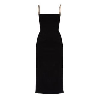 Ferragamo Ferragamo Chain Strap Midi Tube Dress