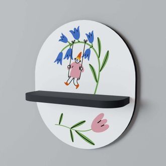 OEM Estante Ovalado Garden Joy Negro