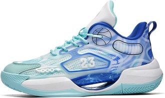 Generic Mens Basketball Shoes are Non Slip Breathable, Wear-Resistant, Fashionable Comfortable Outdoor Sports Boots Walking Shoes(Blue,8.5 UK)