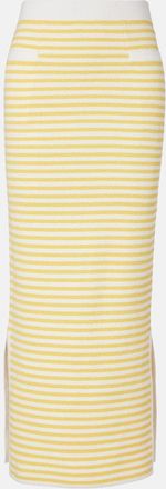 Poss&eacute; Ari striped pencil skirt