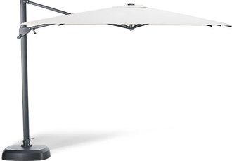 Frontgate 10 Square Side Mount Umbrella with Base - Frontgate