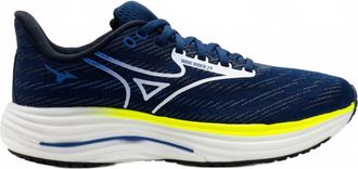 Mizuno Mens Wave Rider 29 Shoes In Estate Blue/white