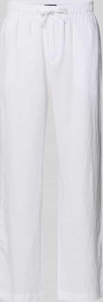 Mc Neal Leinenhose mit elastischem Bund in Weiss, Gr&ouml;&szlig;e XXL