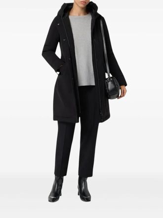 Peuterey Emin TJ 01 hooded coat - women - Recycled Polyester/Elastane/Polyamide/Down/Feather - 44 - Black