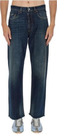 Maison Margiela Straight Jeans - Heren - Regular Fit Jeans - Blauw - W33 - Katoen - Jeans