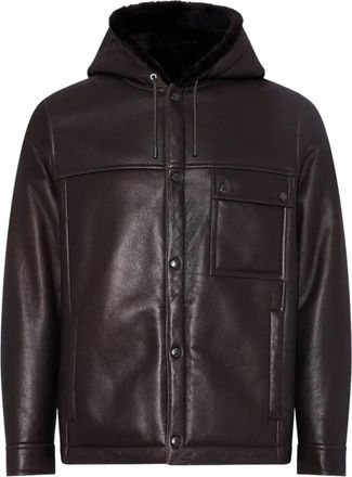 Yves Salomon Veste 70cm - Heren - Jassen - Bruin - L - Jassen