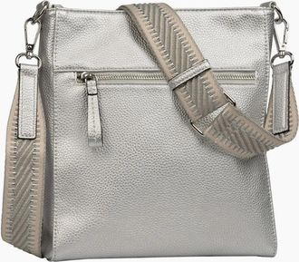 Gabor Womens Silena Cross Womens Messenger Bag - Silver - Size: ONE size