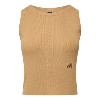 adidas (WMNS) adidas Fully Fashioned Knit Tank Top Cardboard Yellow Tan KX0319