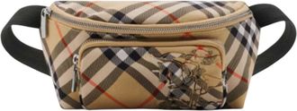 Burberry Beige Check Small Crossbody Bag