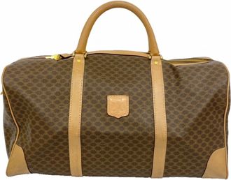 Celine Brown Pvc Boston Bag (Pre-Owned)