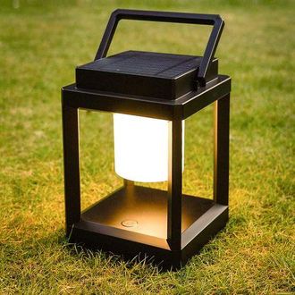 OEM L&aacute;mpara De Mesa Led Recargable Con Energ&iacute;a Solar, Linterna Solar Para Exteriores, 3 Niveles De Brillo, Control T&aacute;ctil, L&aacute;mpara De Mesita De Noche Impe