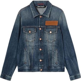 Palm Angels Denim Jacket - Heren - Spijkerjassen - Blauw - L - Denim - Jassen