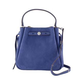 Tory Burch Tory Burch, Bucket Bags, female, Blue, Size: ONE SIZE Romy Nubuck Bucket Bag