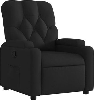 vidaXL Vidaxl - Sillón reclinable de tela negro
