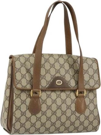 Gucci Pre-owned Handbags, female, Beige, Size: ONE SIZE Pre-owned Vintage Handbag