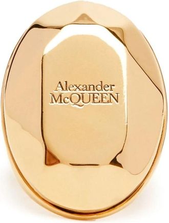 Alexander McQueen De Faceted Stone Ring - Dames - Ringen - Geel - 50 MM - Accessoires